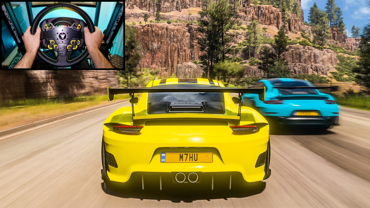 Porsche 911 GT2 RS - Goliath Race - Forza Horizon 5 | Steering Wheels Gameplay