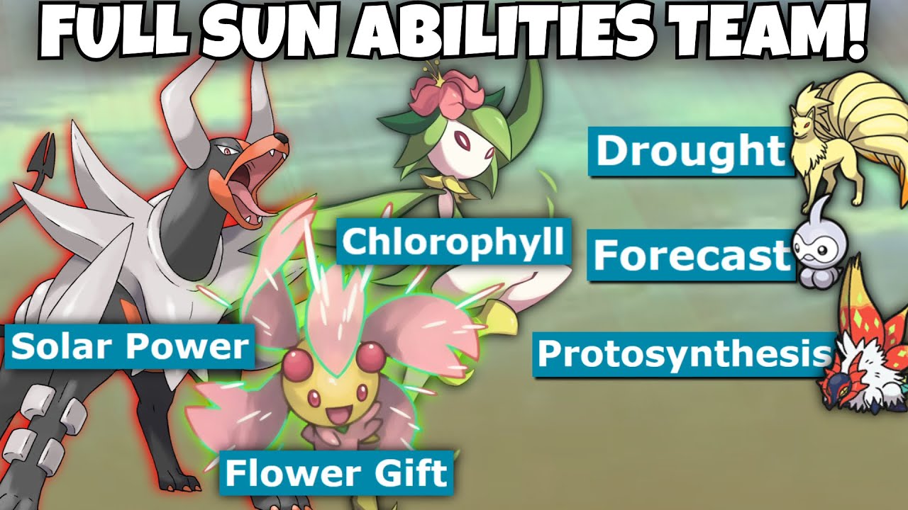 FULL SUN ABILITIES TEAM DESTROYS POKEMON SCARLET AND VIOLET!