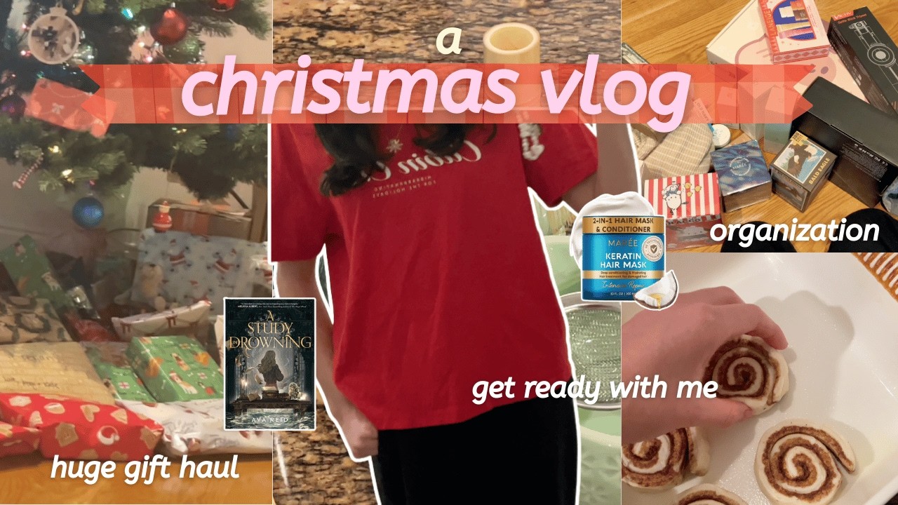 christmas vlog 🎁🎄 20+ gifts, organizing, huge haul