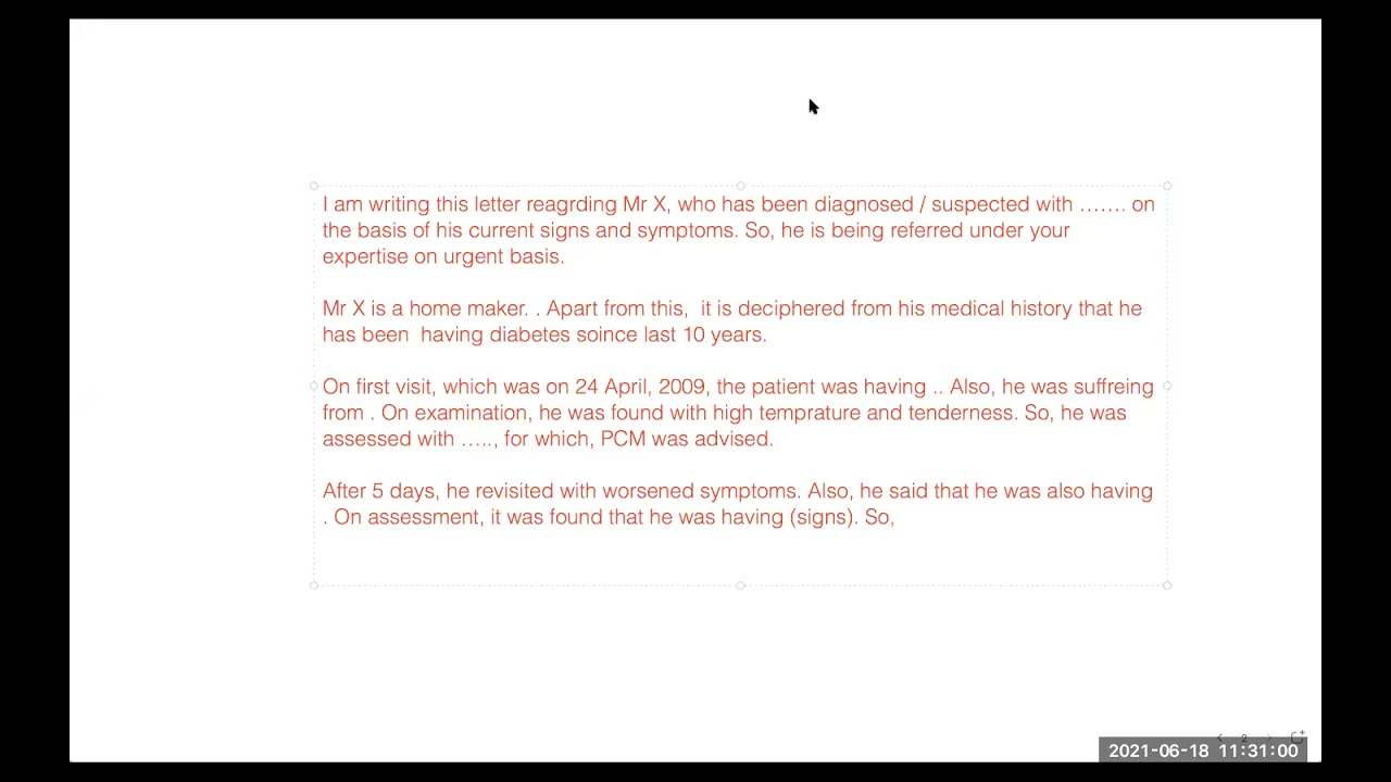 THE BEST WAY OF #OET VISIT LETTER WRITING EXPLAINED WITH AN EXAMPLE AND A COMPLETE FREE SAMPLE