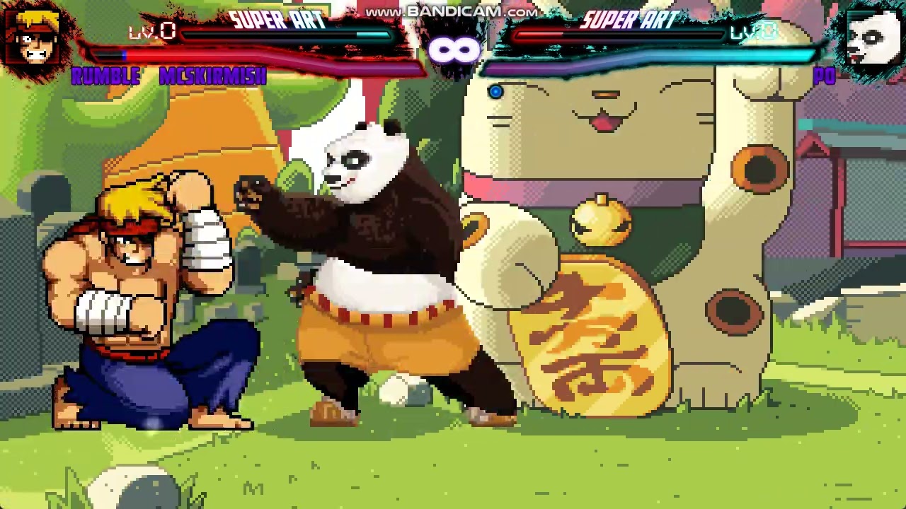 mugen rumble mcSkirmish vs po panda