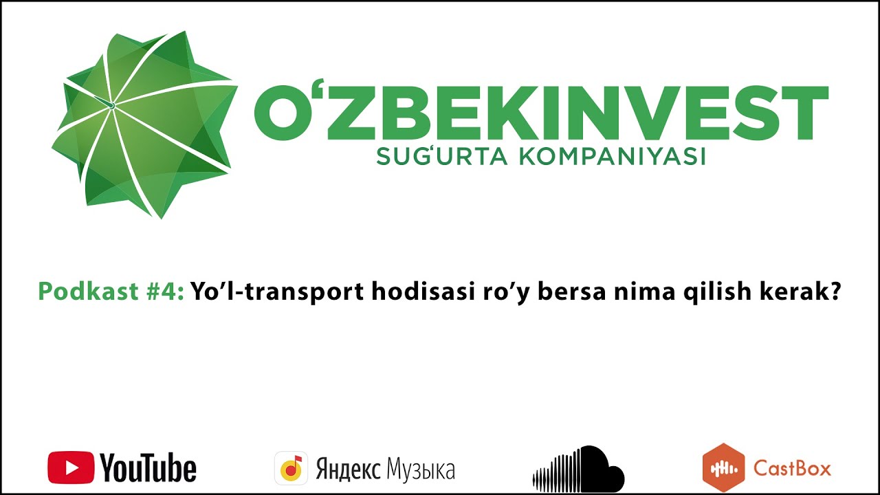 4. Yo'l-transport xodisasi. Majburiy avtosug'urta bo'yicha zarar qoplanishi tartibi.