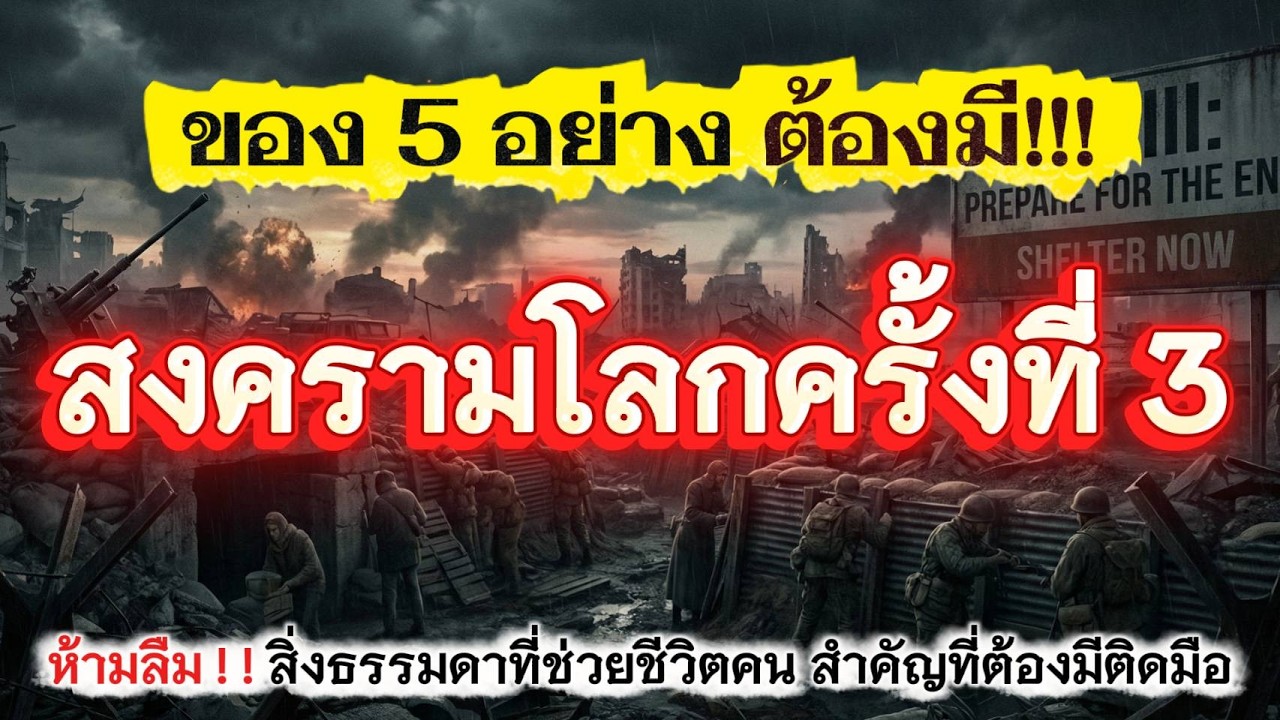 5 สิ่งสำคัญ!!! เพื่อรับมือสงครามโลกครั้งที่ 3  I@เสียงสีขาว