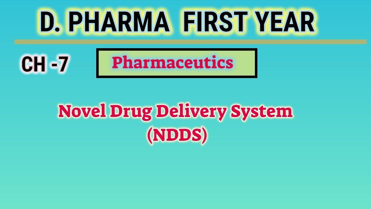 Novel drug delivery system | NDDS | Ch-7 | Pharmaceutics | D.Pharm first year