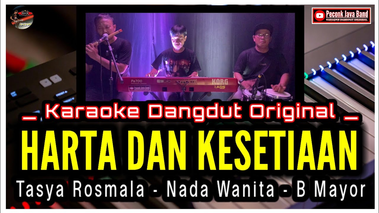 KARAOKE HARTA DAN KESETIAAN NADA WANITA TASYA ROSMALA ADELLA