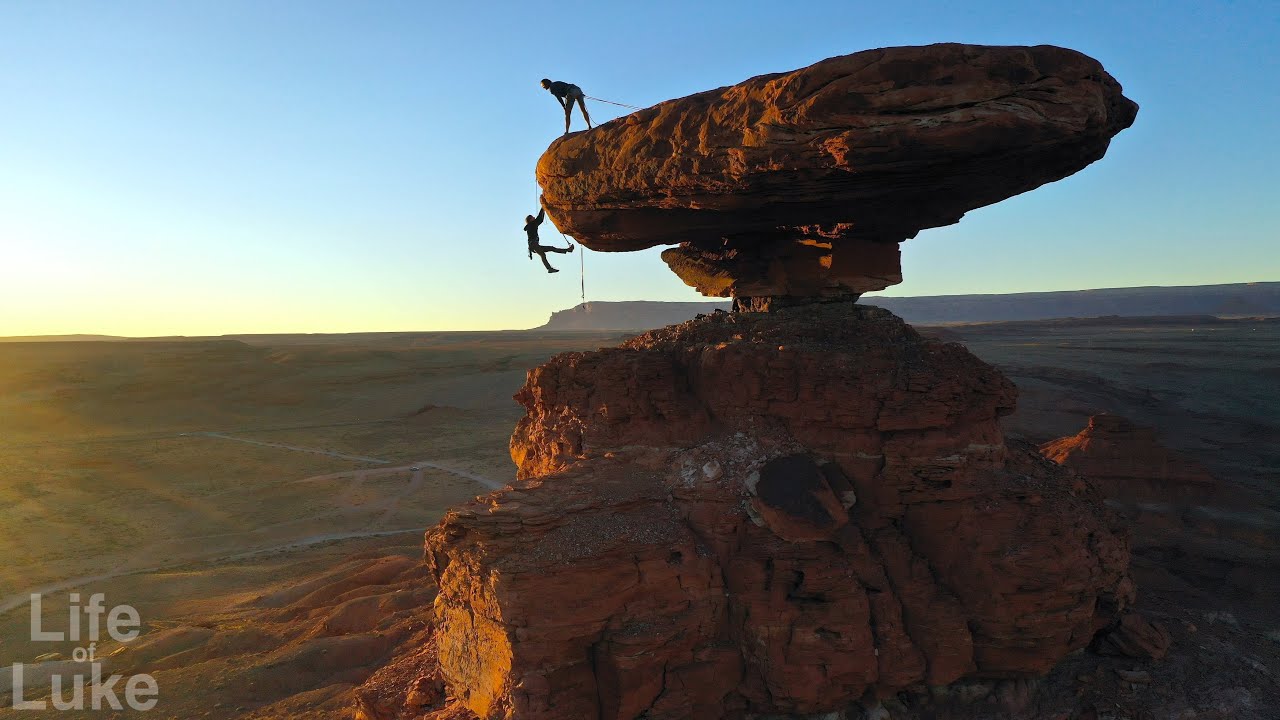 Climbing Mexican Hat Rock