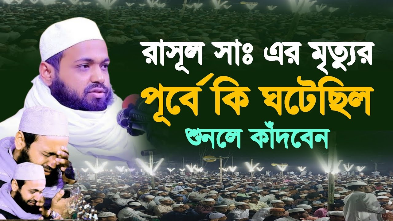রাসূল সাঃ এর মৃত্যুর পূর্বে কি ঘটেছিল | শুনলে কাঁদবেন | arif bin habib | মুফতি আরিফ বিন হাবিব ওয়াজ |