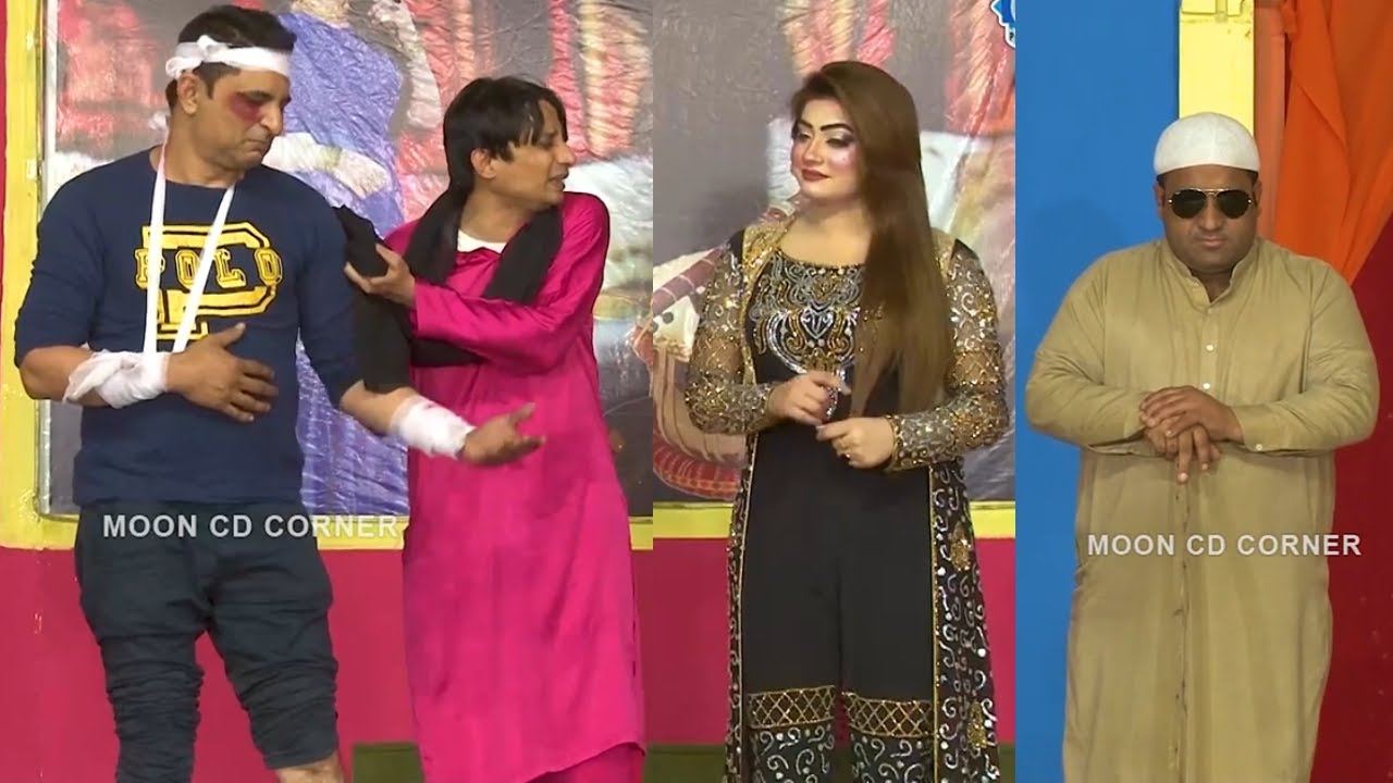 Amjad Rana with Nida Khan and Zulfi | Comedy Clip | Stage Drama 2022 | Punjabi Stage Drama