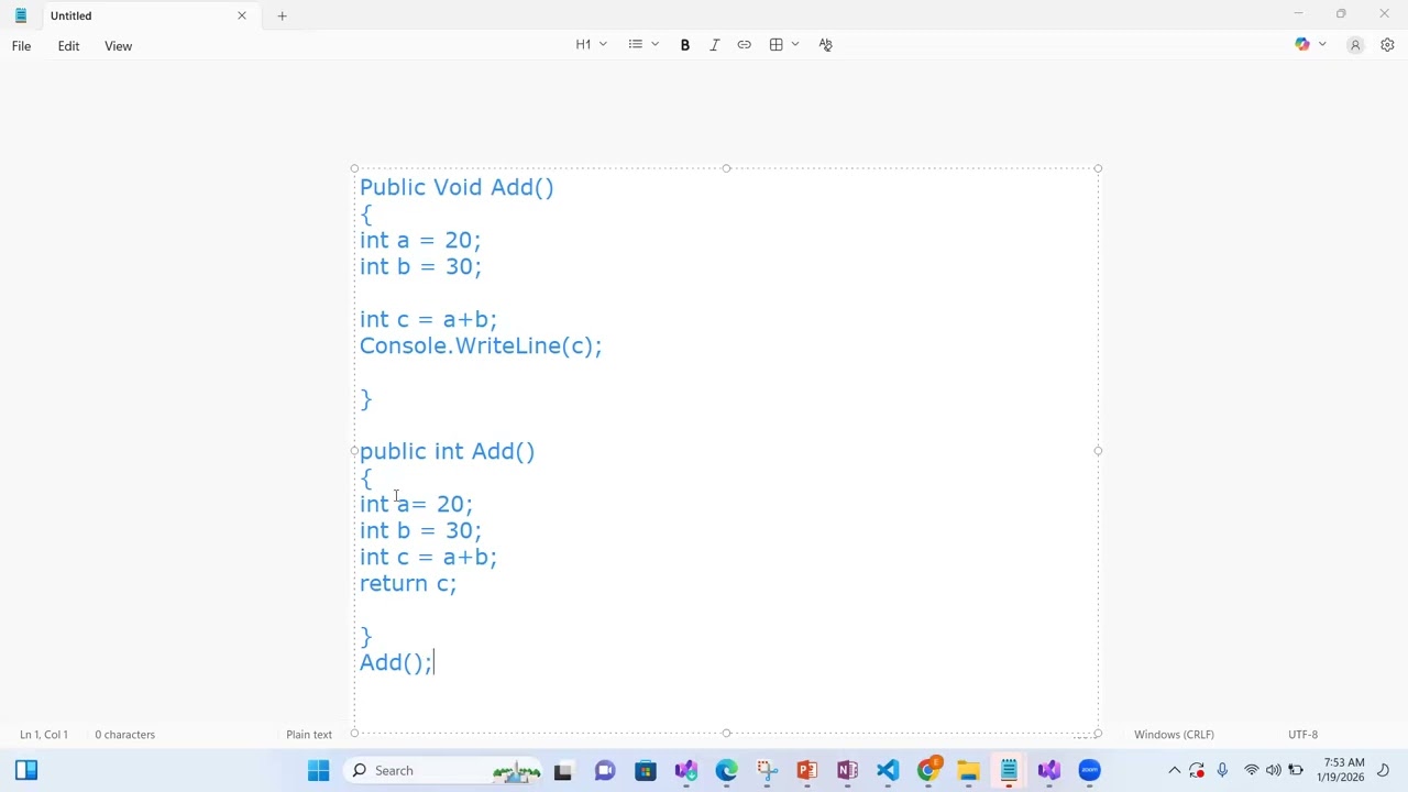 C# methods with syntxes