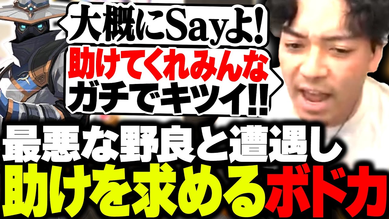 マッチした野良が最悪すぎて本気で助けを求めるボドカwww【VALORANT】