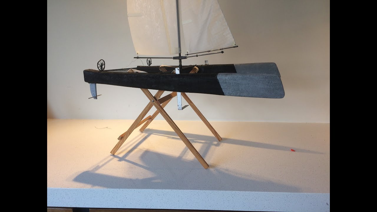 Homemade Model Hydrofoiling Catamaran
