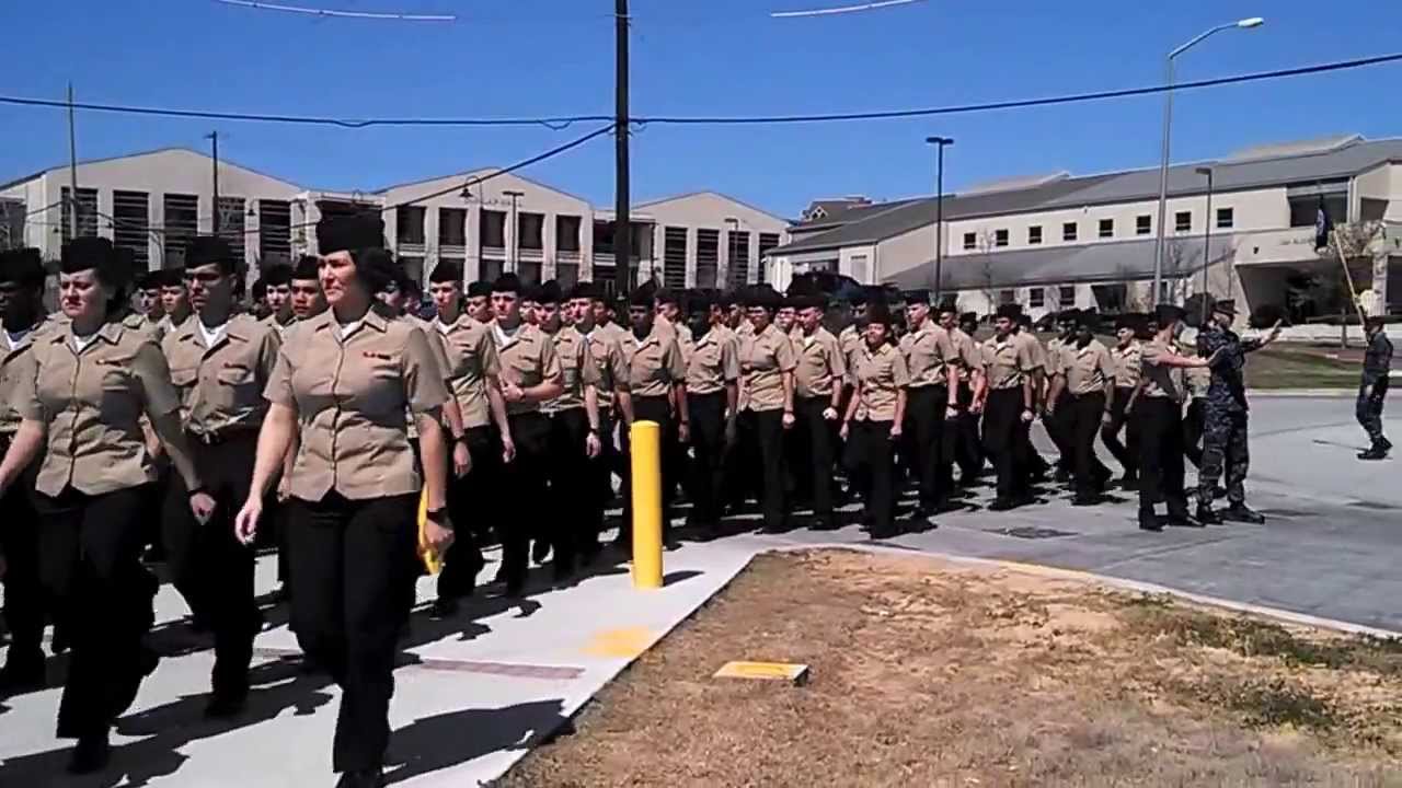 METC marching to the Chow Hall