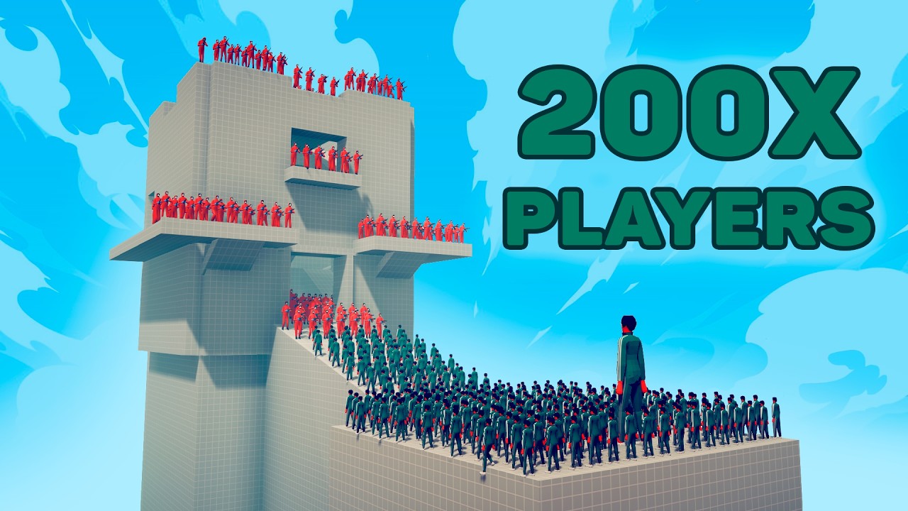 ⚠️ Tower battle - 1x GIANT PLAYER + 200x PLAYERS vs GUARDS. Part 14