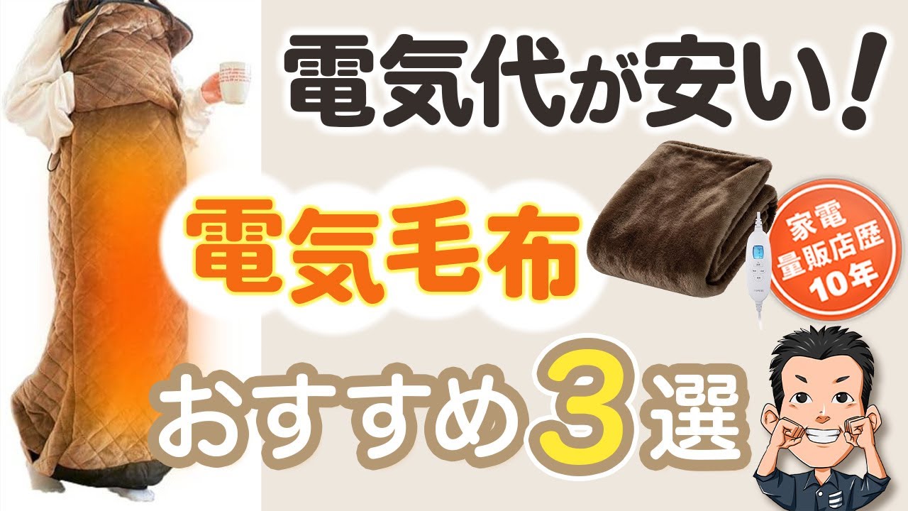 冬の節電に最強！1時間2円！？【電気毛布】選び方とおすすめ3選