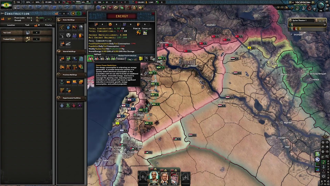 Hearts of iron IV قلوب من حديد شرح اساسيات اللعبة مود العصر الحديث