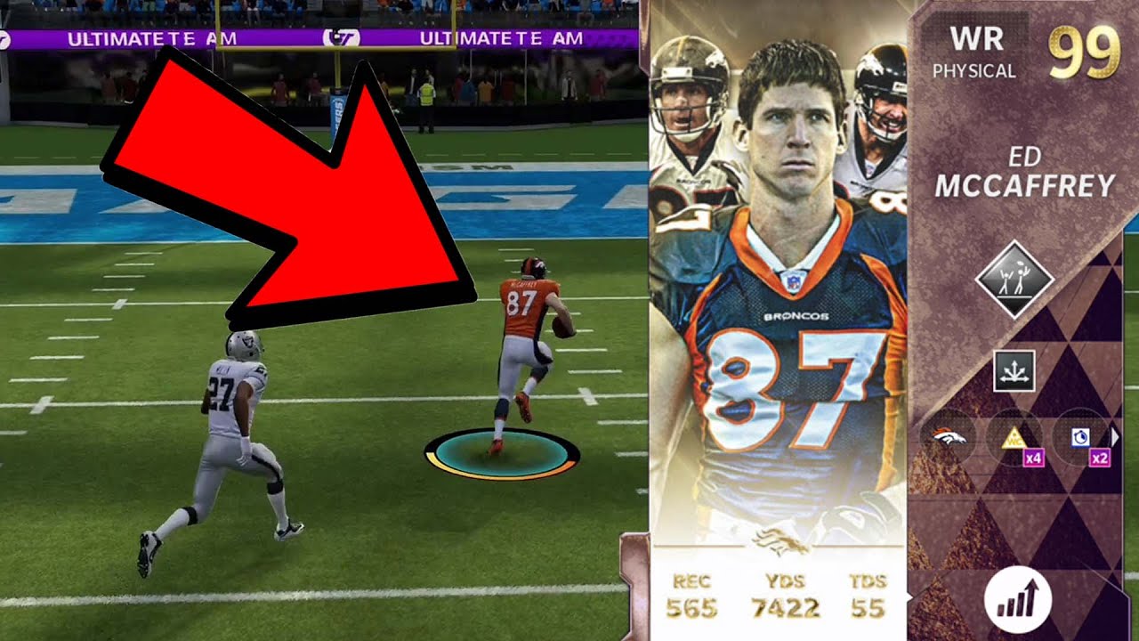 ULTIMATE LEGEND ED MCCAFFREY GAMEPLAY! MADDEN 21 ULTIMATE TEAM