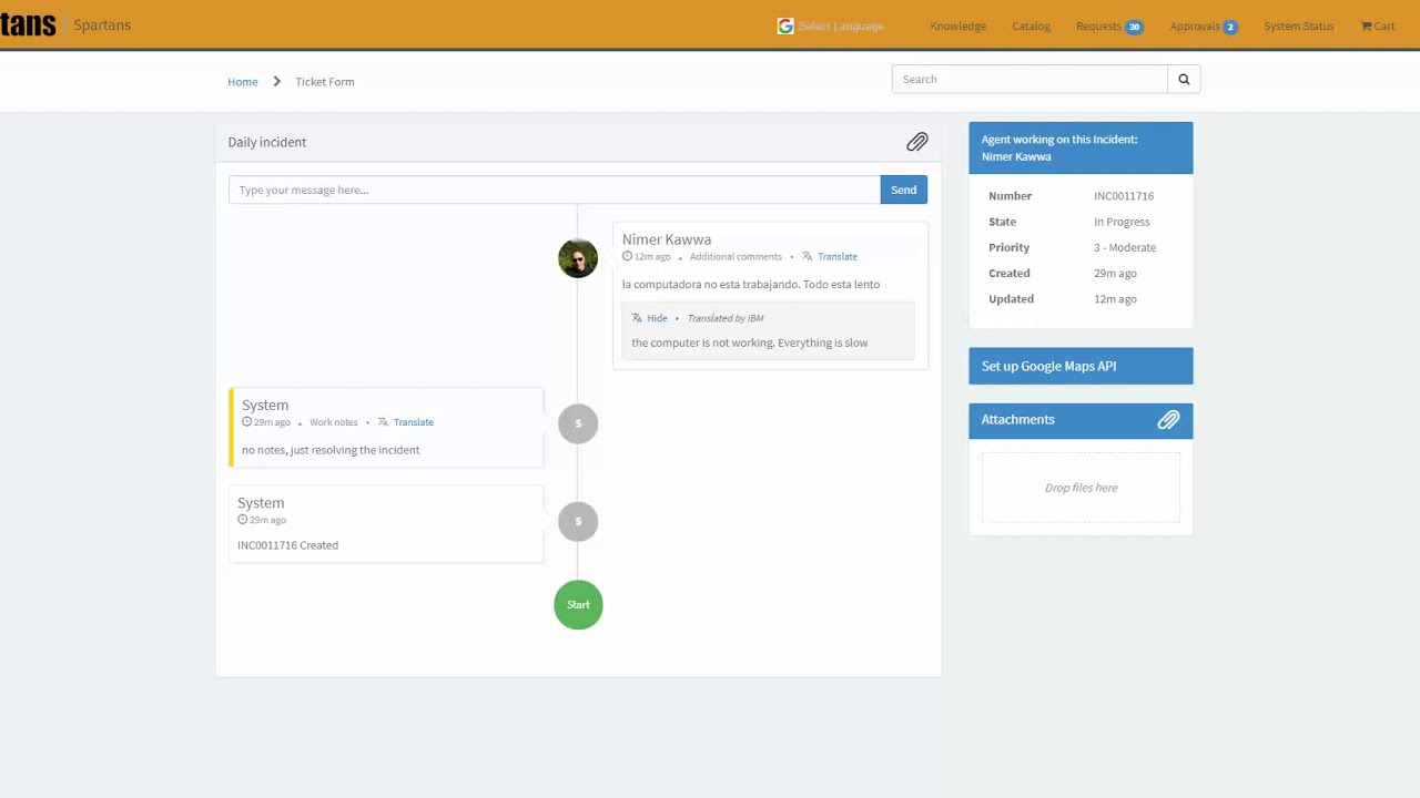 Dynamic Translation with Servicenow