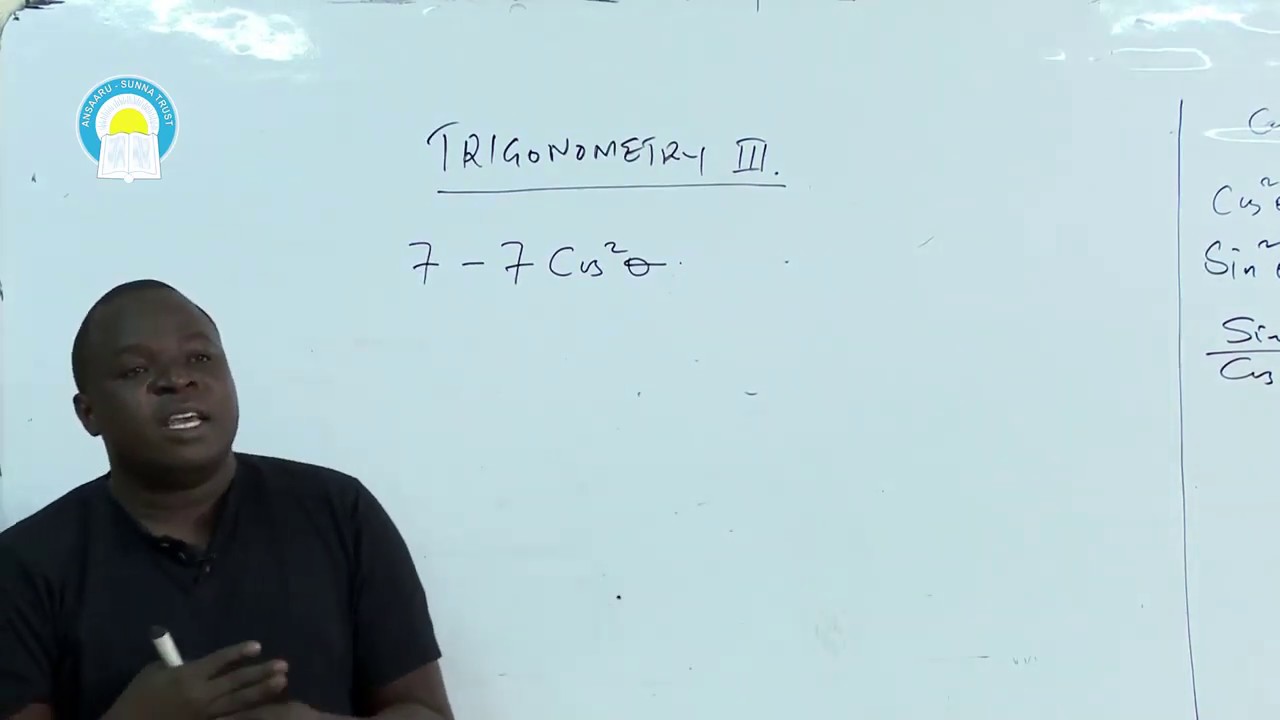 Mathematics KCSE   Topic  trigonometry 3.   Form 4