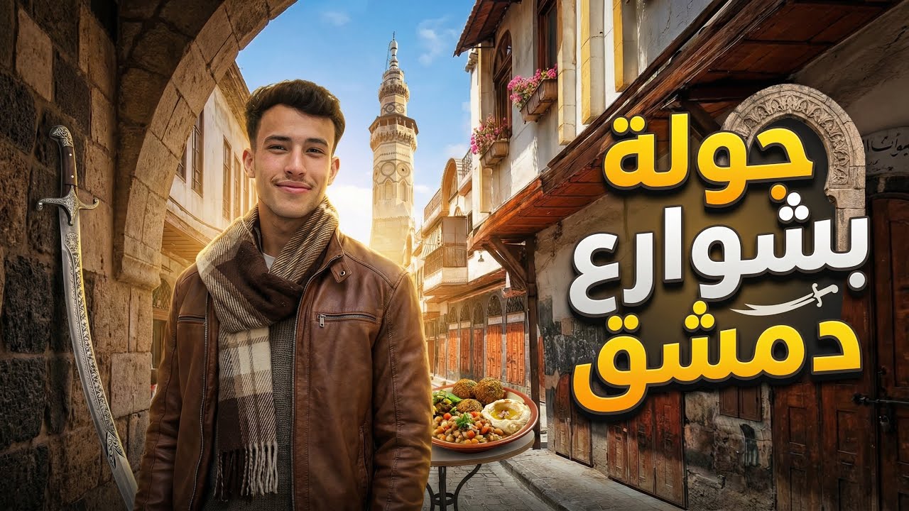 واخيراً جولة بشوارع الشام القديمة 🇸🇾⏳(اول مرة ازورها)😍