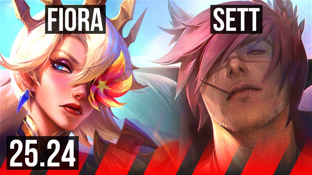 FIORA vs SETT (TOP) | Good KDA: 13/2/1 | KR Grandmaster | 25.24