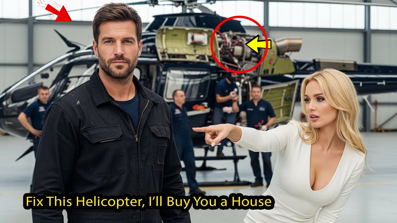 “Fix This Helicopter and I’ll Buy You a House,” the CEO Laughed — The Mechanic Went Silent