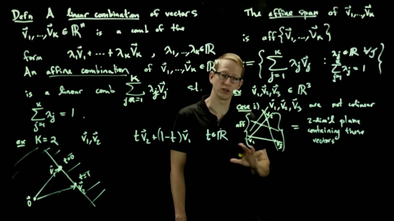 Affine subspaces and transformations - 01 - affine combinations