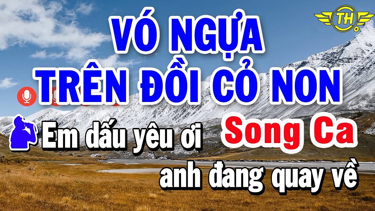 Vó Ngựa Trên Đồi Cỏ Non Karaoke Song Ca - Âm Thanh Nhạc Sống Quá Hay | Trọng Hiếu