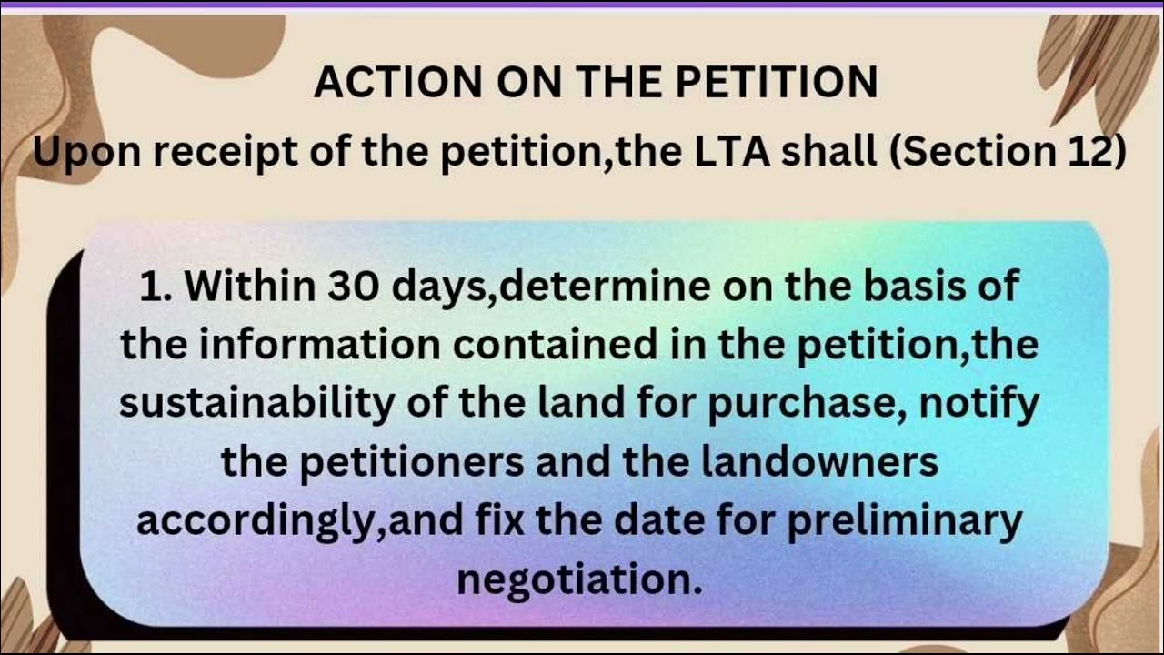 LAND REFORM ACT OF 1955