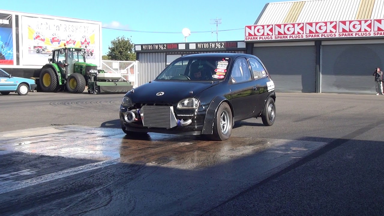 Pete Wilson C20LET Corsa drag Testing 22/9/2017