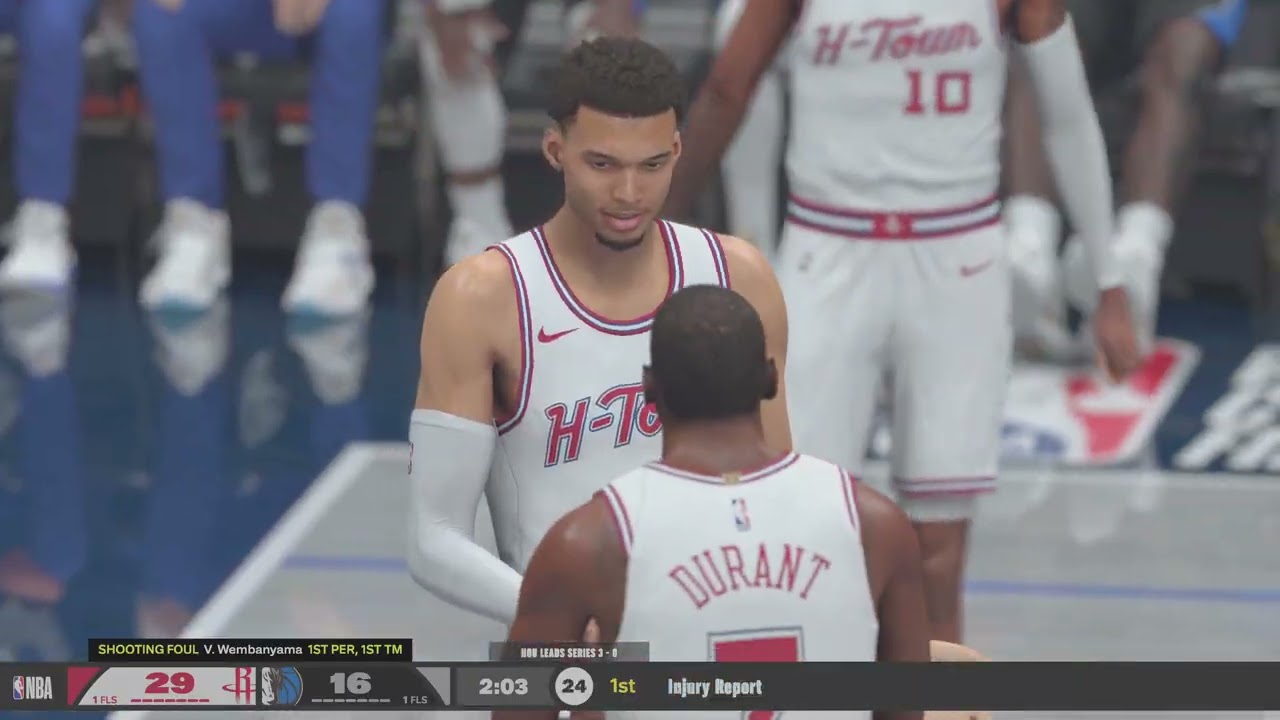 NBA 2K26 MYNBA Rockets Vs Dallas COF FINALS GAME 4