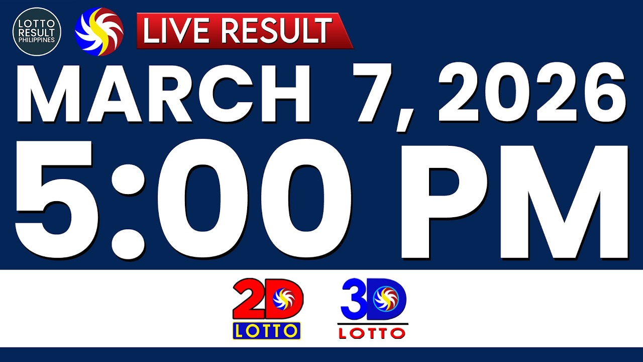 LIVE 5PM PCSO LOTTO RESULTS TODAY MARCH 7, 2026 | SWERTRES EZ2