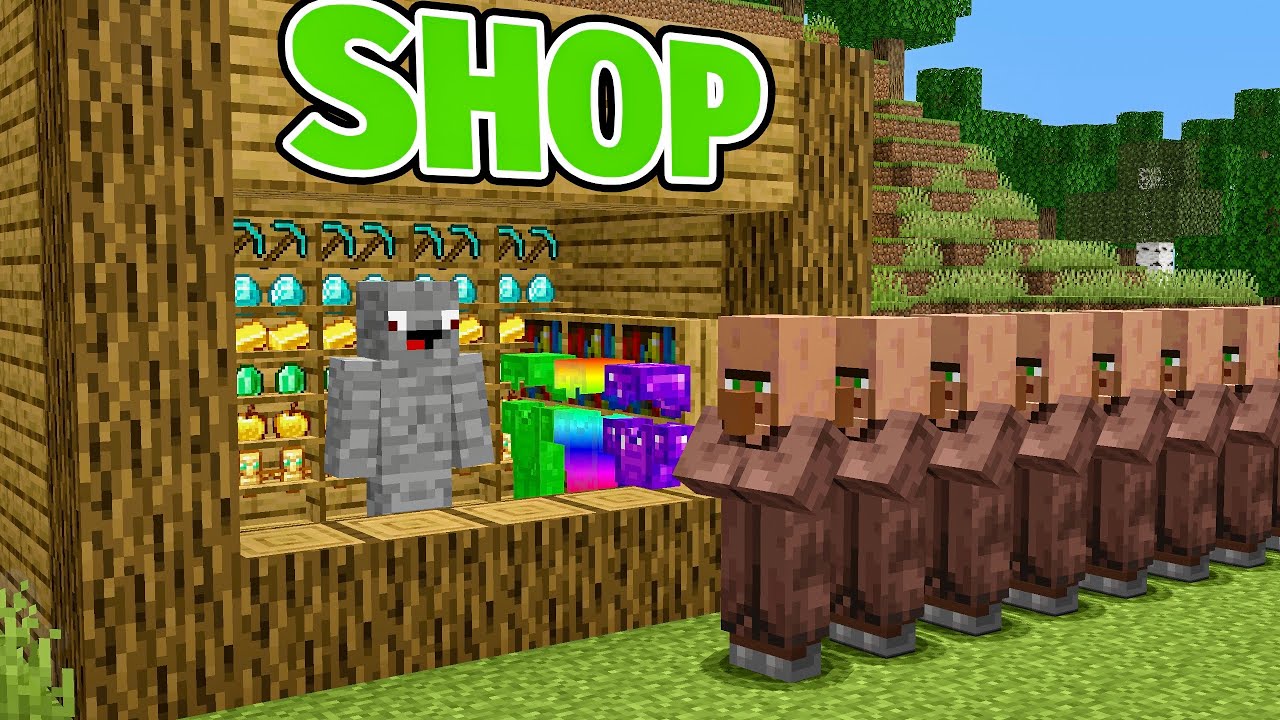 VILLAGER SCHLANGE vs. DIAMANT SHOP in Minecraft