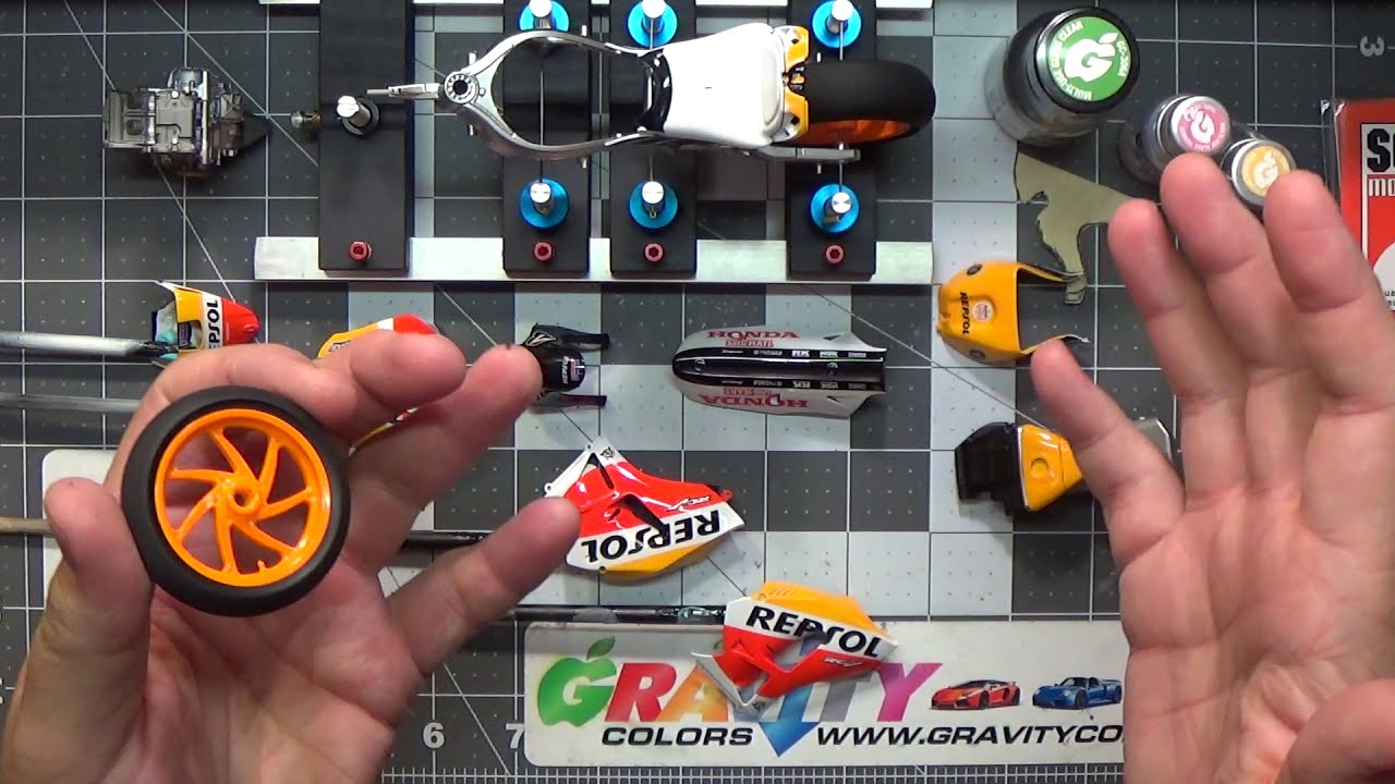 Tamiya Repsol Honda  RC213V 1/12 scale model kit build-up video by David Thibodeau,  Part 6