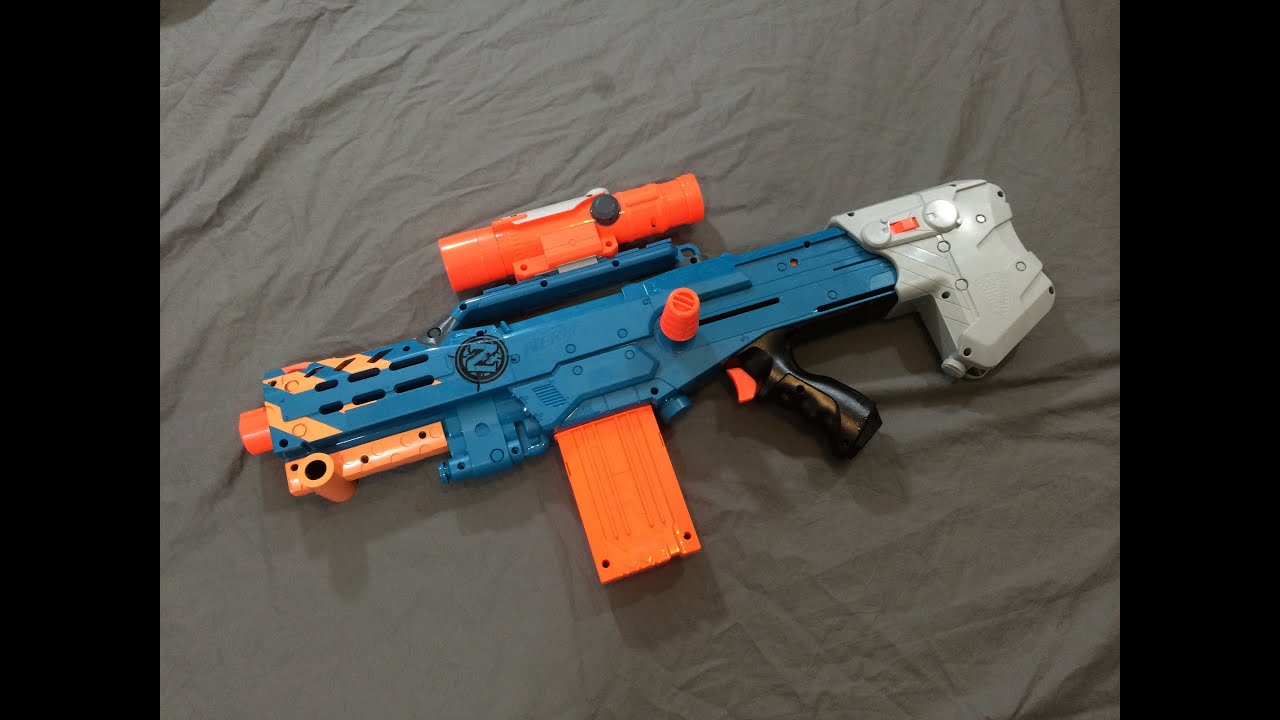 [REVIEW] Nerf Zombie Strike Longshot CS-12 Unboxing, Review, & Firing Test