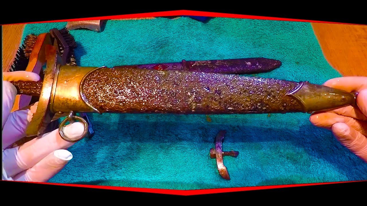 🍀SA Dolch und HJ Messer Entrosten mit destilliertem Wasser Part-2🍀