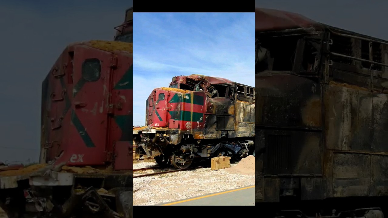 La FXE 4680 antes y despu&eacute;s del accidente(Totaled). #ferrocarril #ferromex #train
