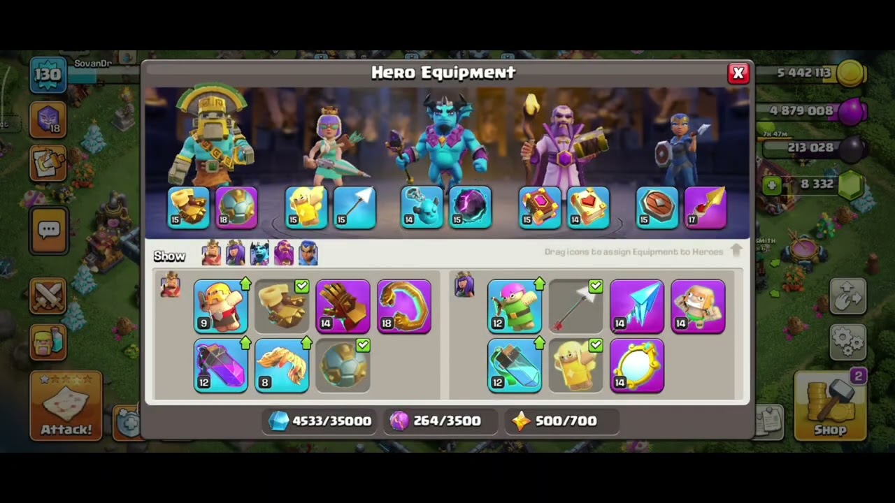 Clan war attack in clash of clans #sovandr #supercell #coc 
