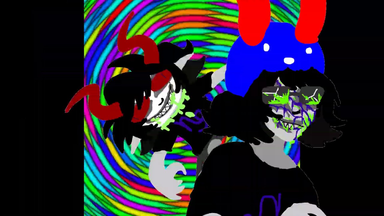 (WARNING!!! Epilepsy and flashing colours) Cute party animation meme feat  Gamzee Makara, homestuck