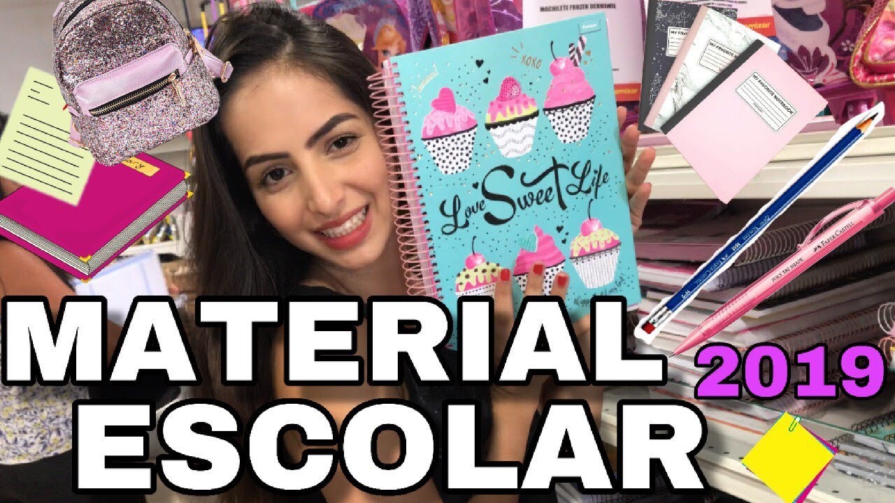 MEU MATERIAL ESCOLAR 2019 || FACULDADE