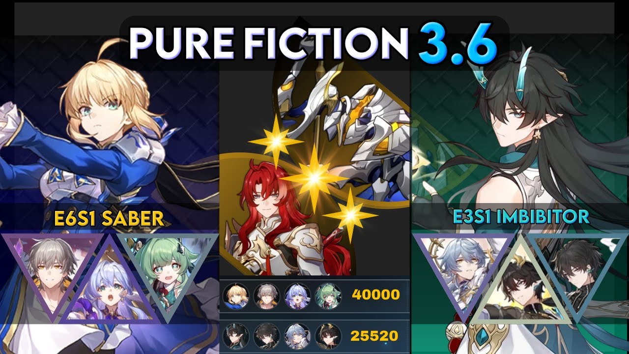 [Pure Fiction 3.6] TRIPLE Dang Heng & Saber || Honkai: Star Rail