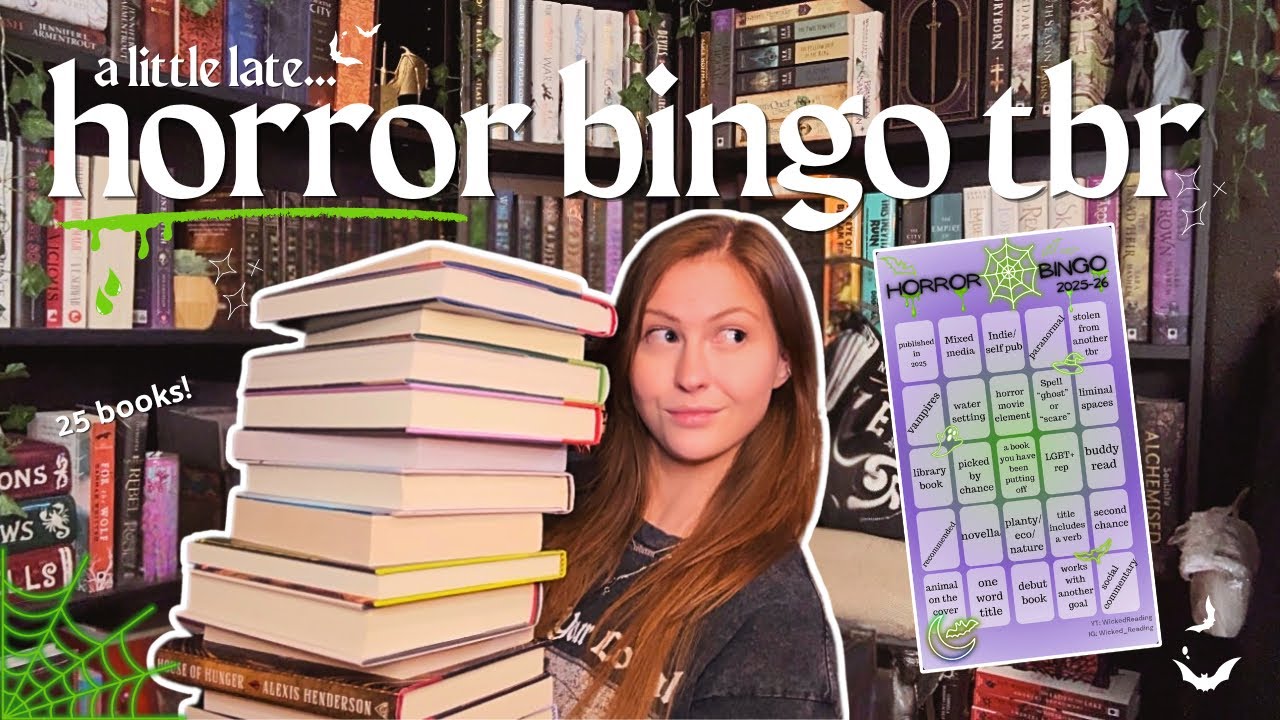 25 horror books before october!! | horror bingo tbr 📚🦇✨