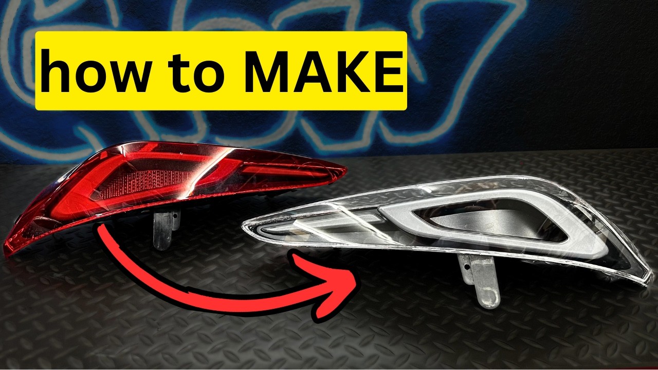 how to make CLEAR MK5 supra tail lights