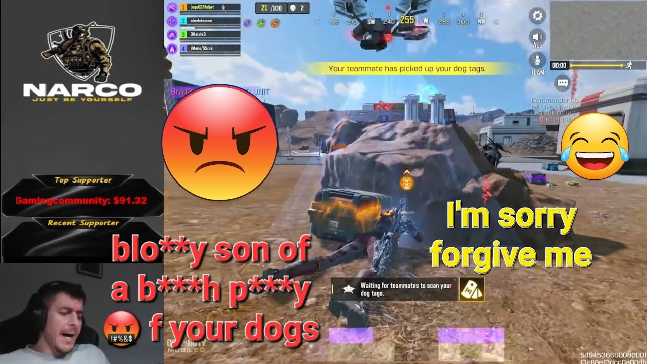 CoD Narco funny moments with randoms 🤯😂| CoD Narco rage on teammates after this | CoD Narco | codm