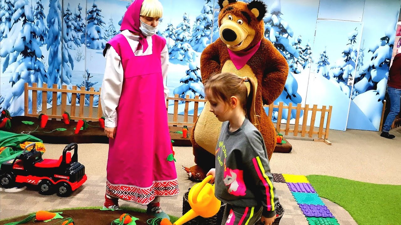 НАСТОЯЩИЙ ДОМ МАША И МЕДВЕДЬ НОВЫЕ СЕРИИ ИГРОВОЙ ЦЕНТР ДЛЯ ДЕТЕЙ