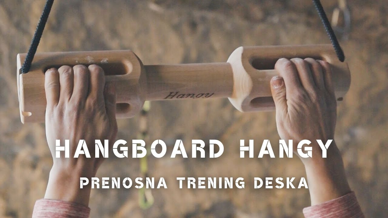 Prenosna plezalna trening deska Hangboard Hangy