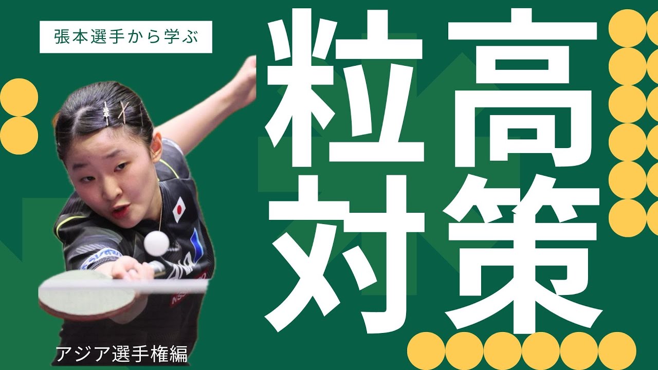 【戦術】張本選手から学ぶ粒高対策【卓球の強化書】#卓球 #pingpong #tabletennis #戦術 #馬龍 #孫穎莎 #卓球の強化書 #tactics