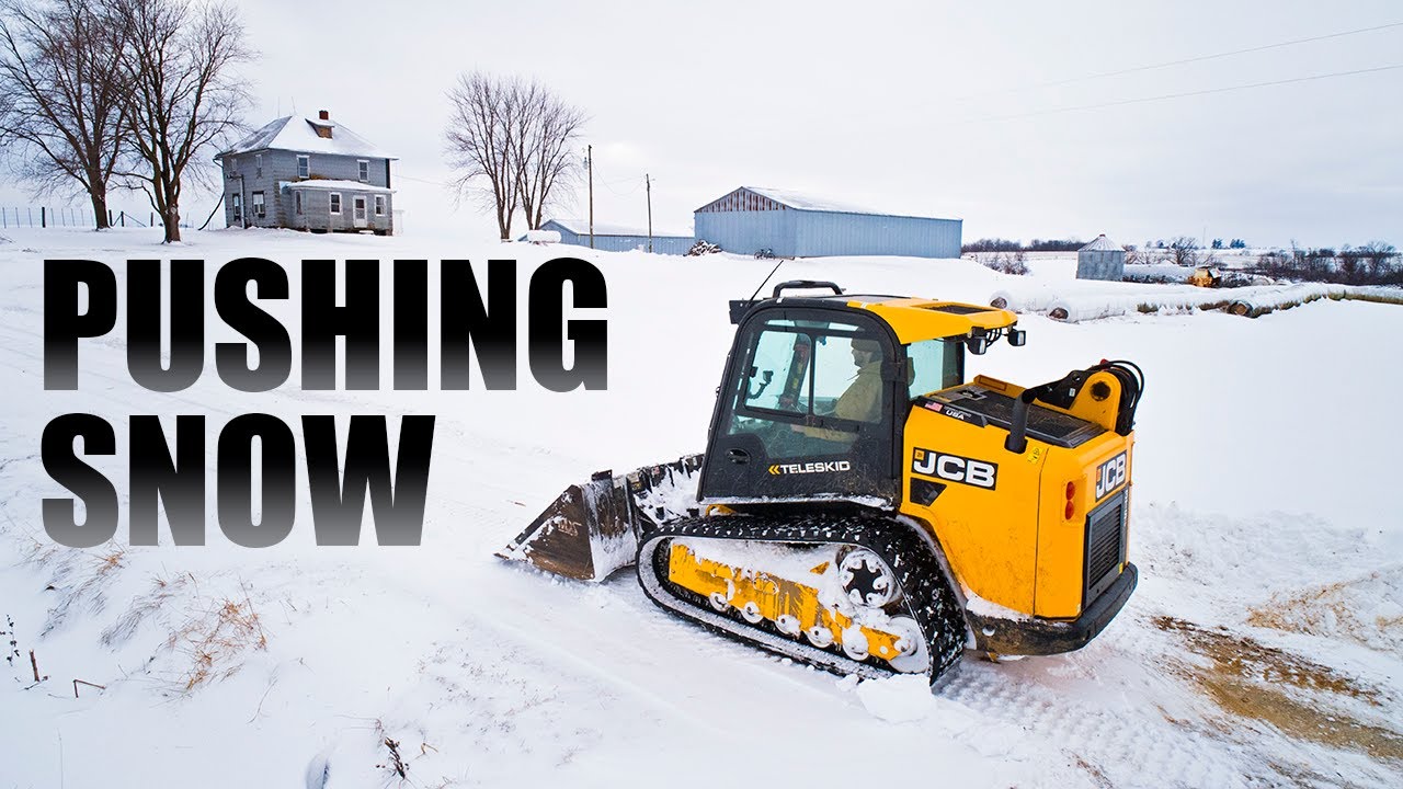 Plowing Snow - JCB Teleskid