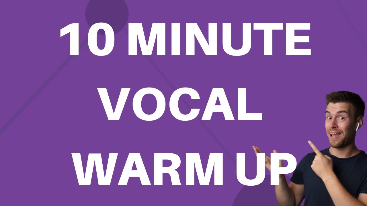 10 Minute Vocal Warm Up With a Straw