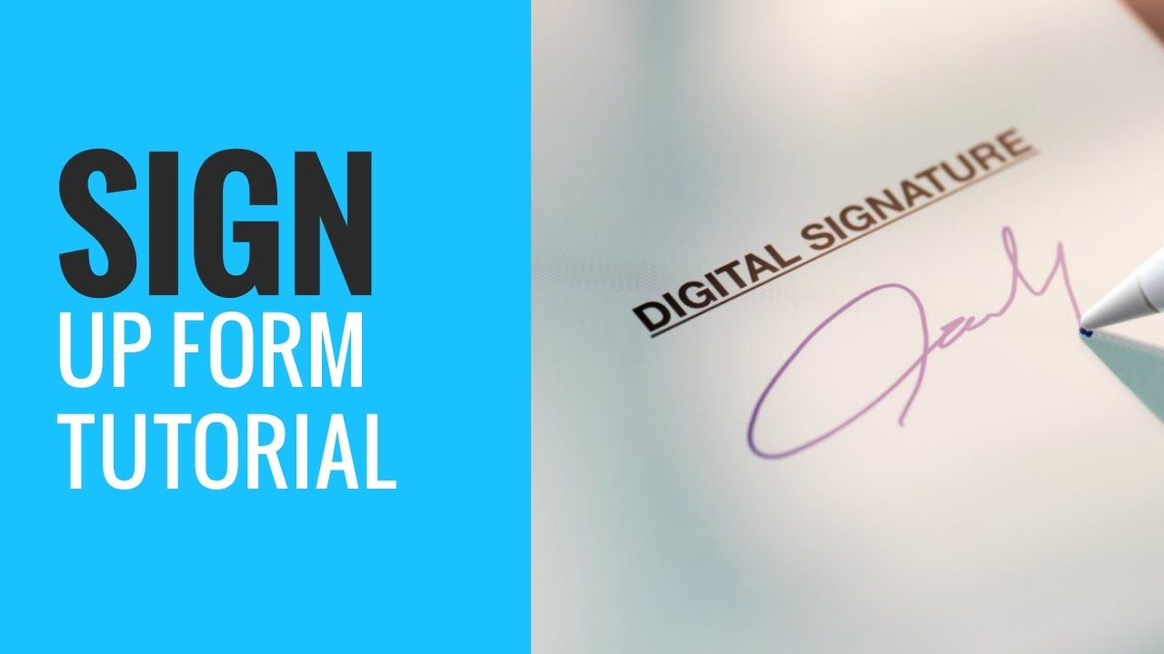 AWeber Sign Up Form Video Tutorial