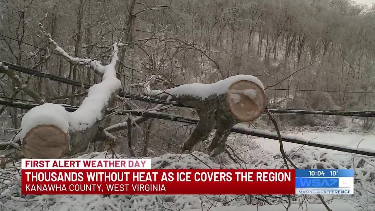 Thousands without heat as ice covers the region